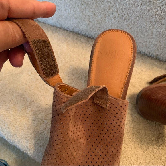 - Franco Sarto Analise Suede Lugg bottom Slingback sandals size 10M - Picture 6 of 7